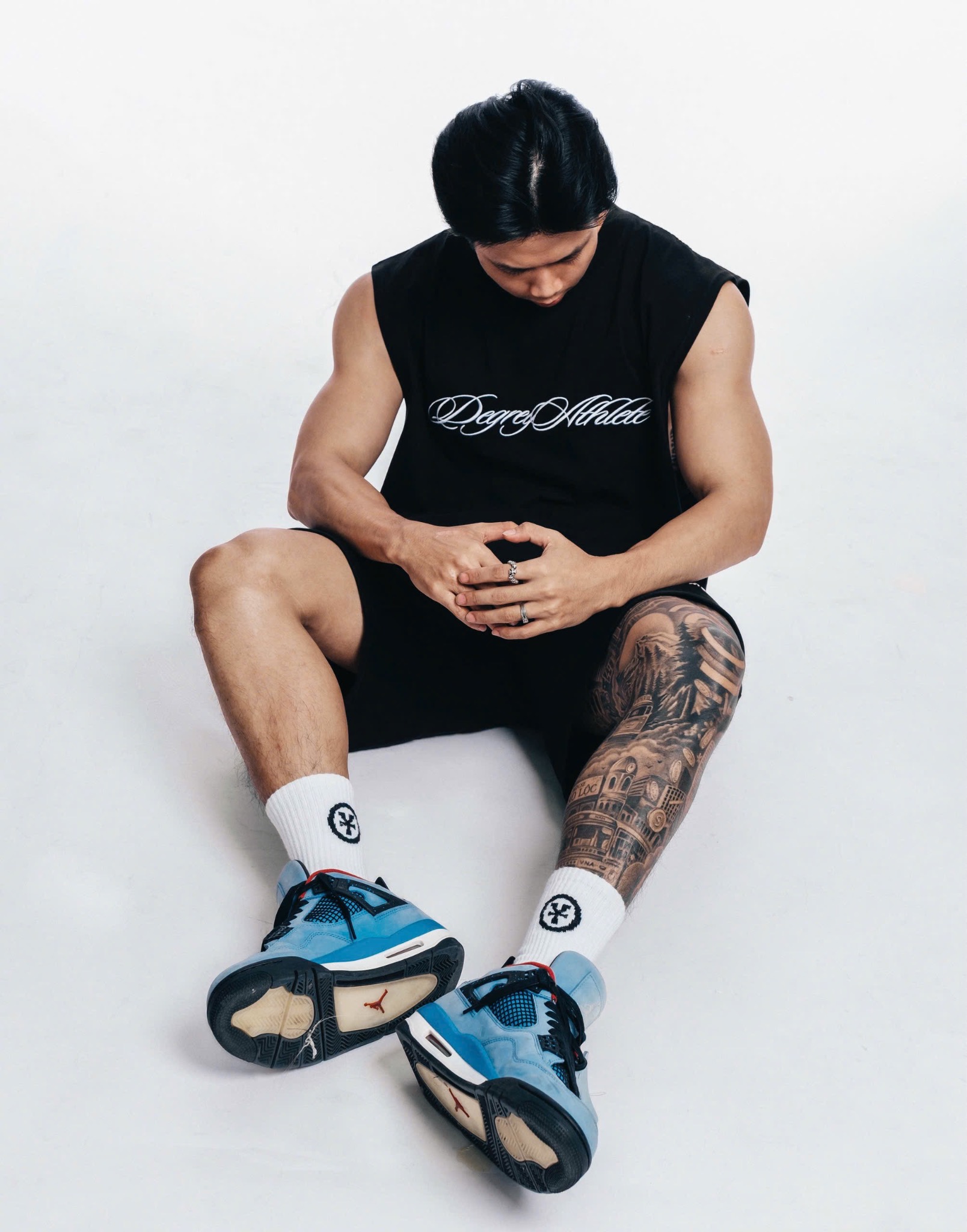  Degrey Korea Áo ba lỗ Tank Top MASSMONSTER màu ĐEN - TANKMASS 