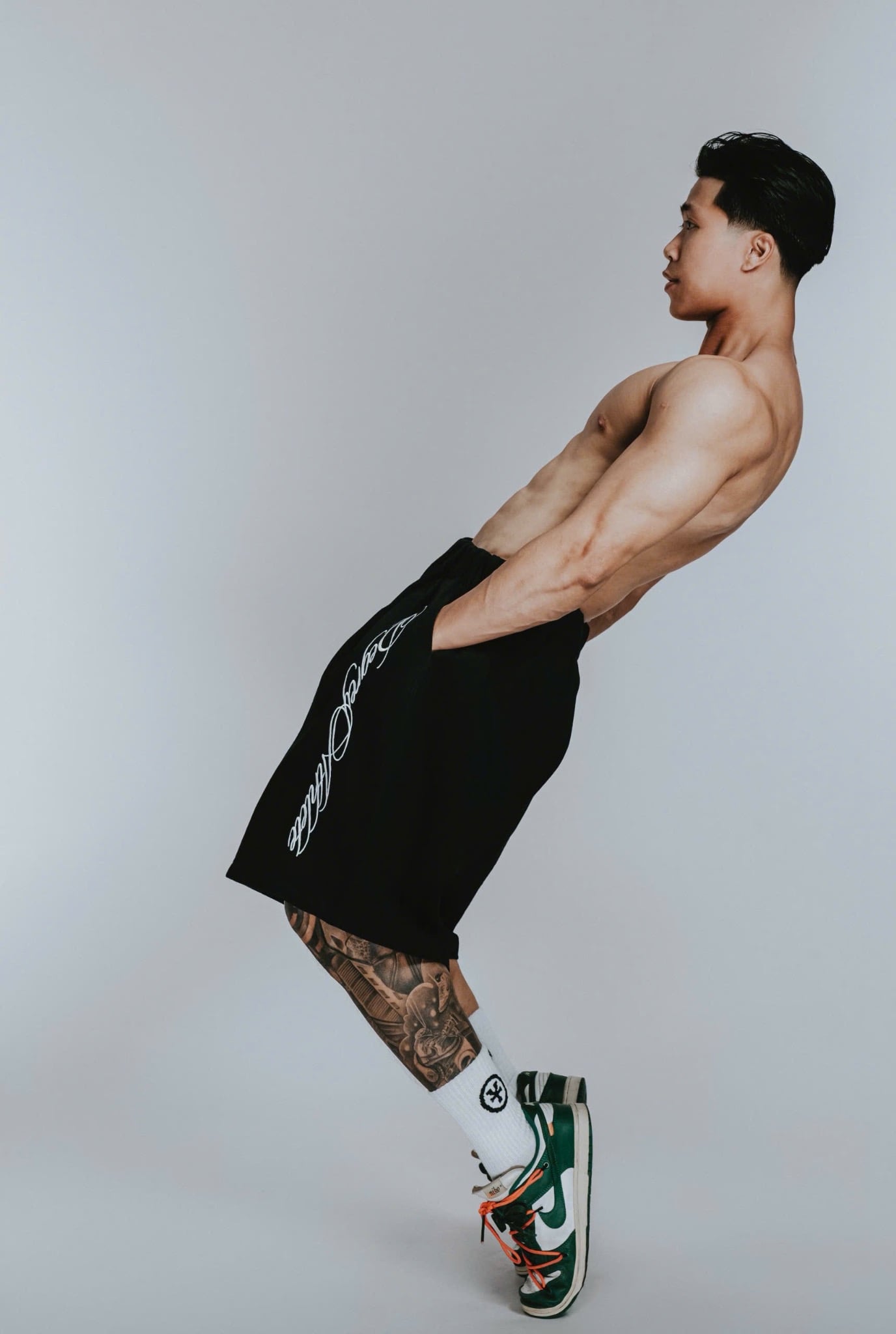  Quần lửng Kaki ĐEN Degrey ATHLETE short Kaki pant - SOKAKIATHDEN 