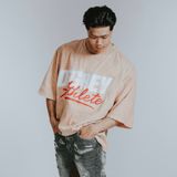  Áo Thun màu wax VÀNG Degrey kiểu dáng rộng in logo - OVSWAXVANG 