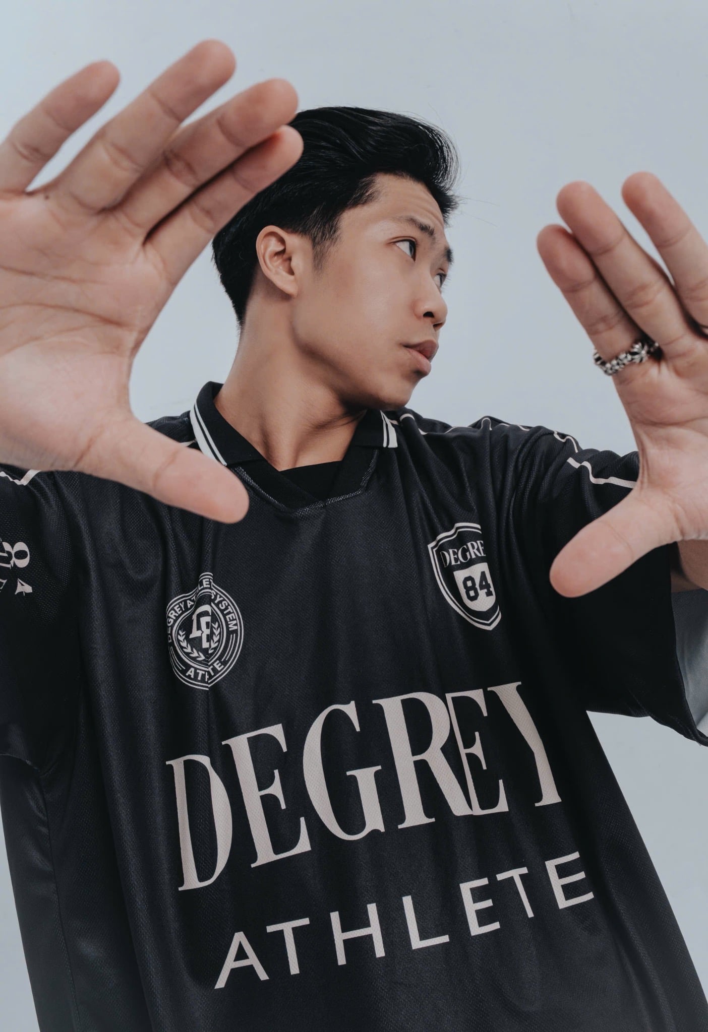  Áo Polo màu đen Degrey Athlete - POLOATHDEN 