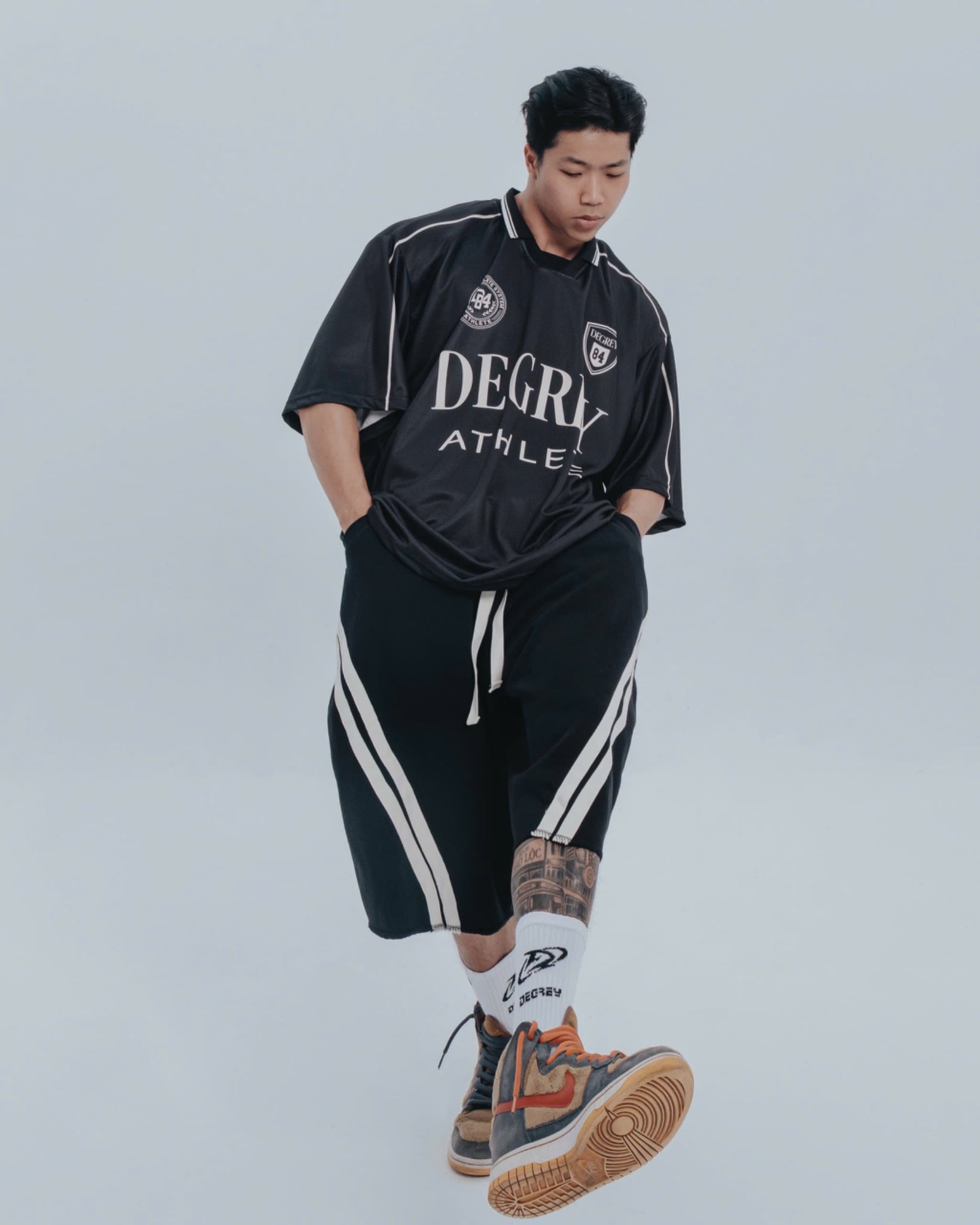  Áo Polo màu đen Degrey Athlete - POLOATHDEN 