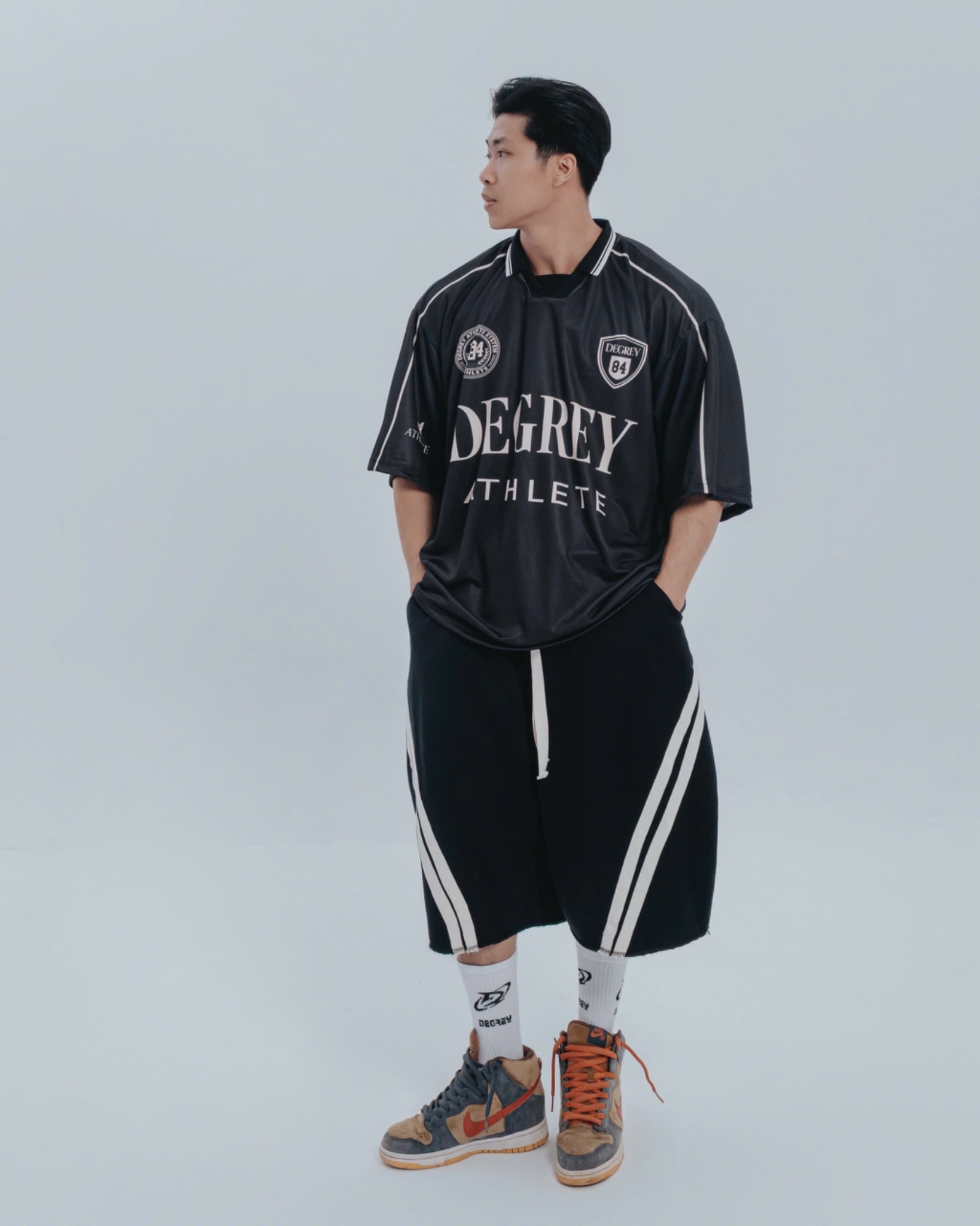 Áo Polo màu đen Degrey Athlete - POLOATHDEN 