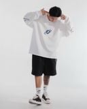  Áo Sweater Degrey Athlete màu trắng xanh Poly - SWETRAXA 