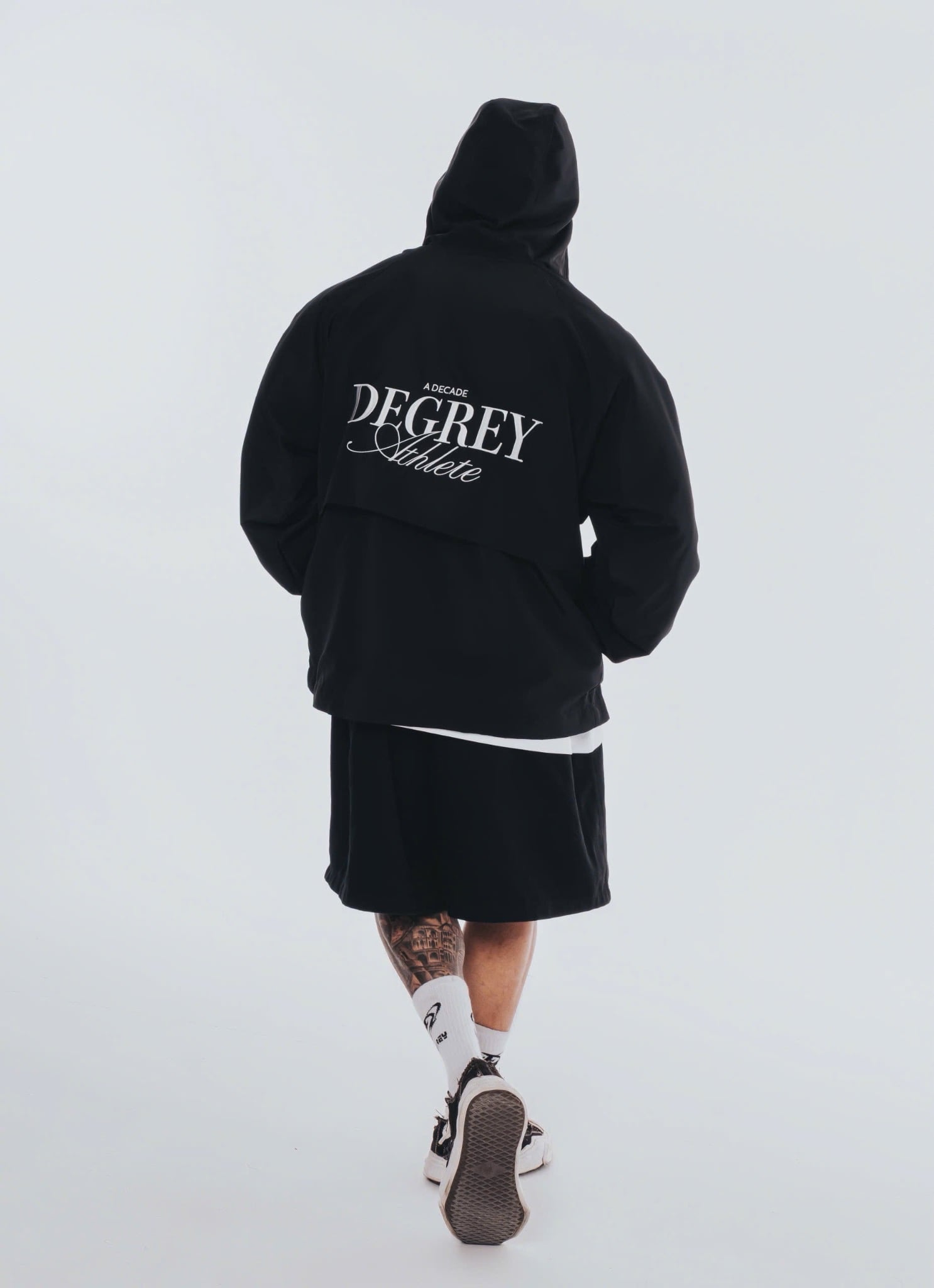  Jacket Degrey Decade Half Zip áo khoác dù có nón hình thêu - JKHALFZIP 