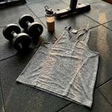  Áo ba lỗ Tank Top Degrey Cotton 4 chiều WAX XÁM New Logo - TANKWAXLOGO 