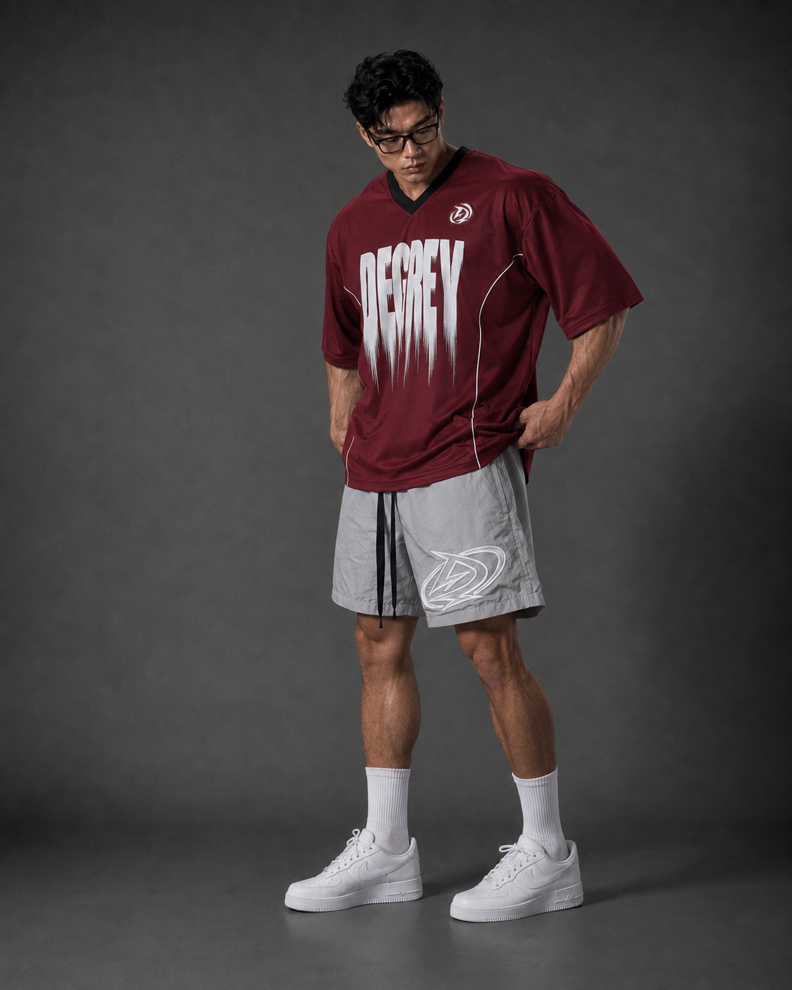  Áo Degrey Jersey Mesh Fabric DRIP RED - JERMESHDRIP 