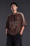  Áo Thun Jersey Mesh màu Nâu Degrey Athletic Club Lace-Up - JERNAU 