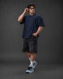  Áo Thun Degrey TC Oversize màu NAVY thêu New Logo - OVSTCNAVY 