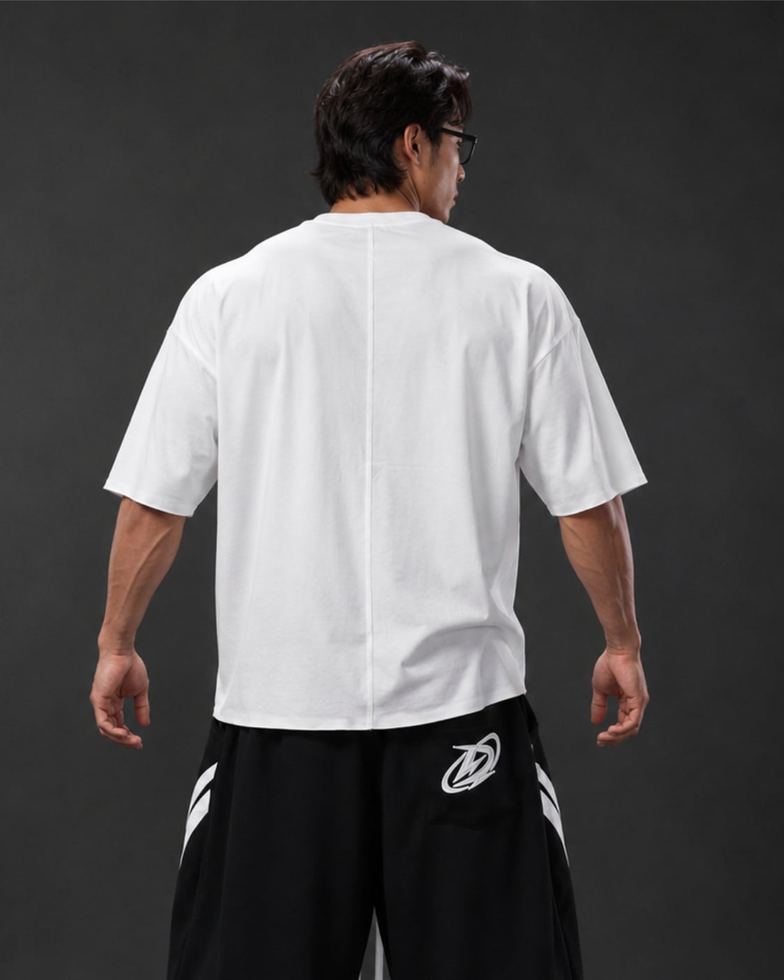  Áo Thun Degrey TC Oversize màu TRẮNG thêu New Logo - OVSTCTRANG 