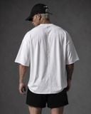  Áo Thun Degrey TC Oversize màu TRẮNG thêu New Logo - OVSTCTRANG 