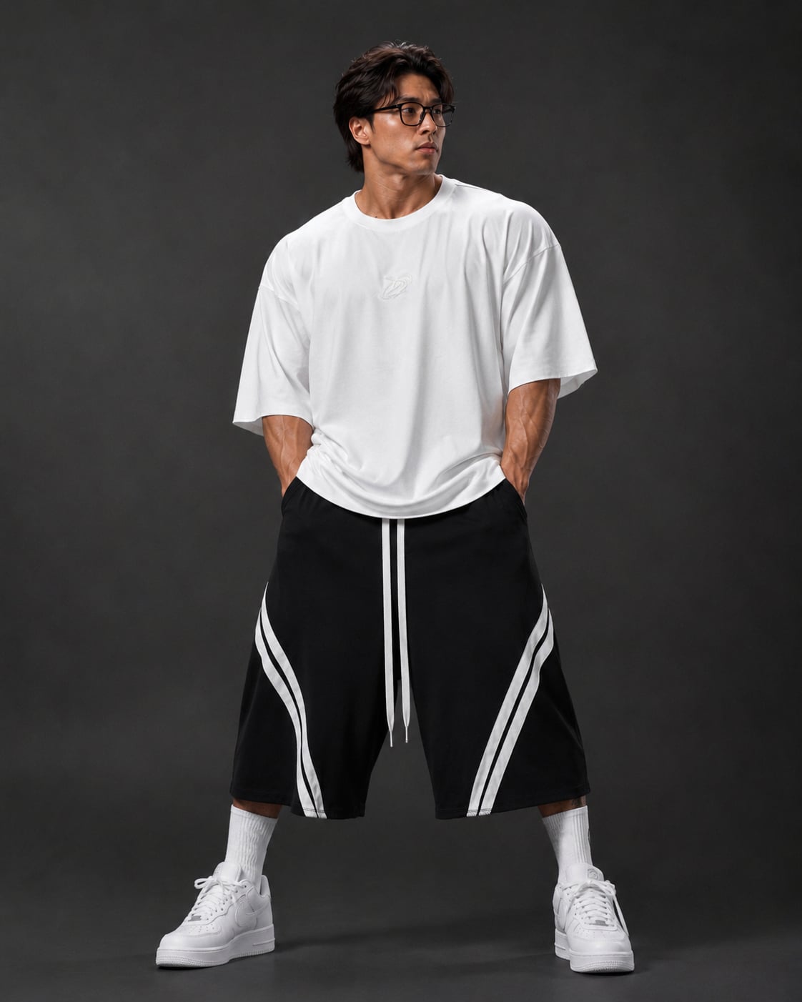 Áo Thun Degrey TC Oversize màu TRẮNG thêu New Logo - OVSTCTRANG 