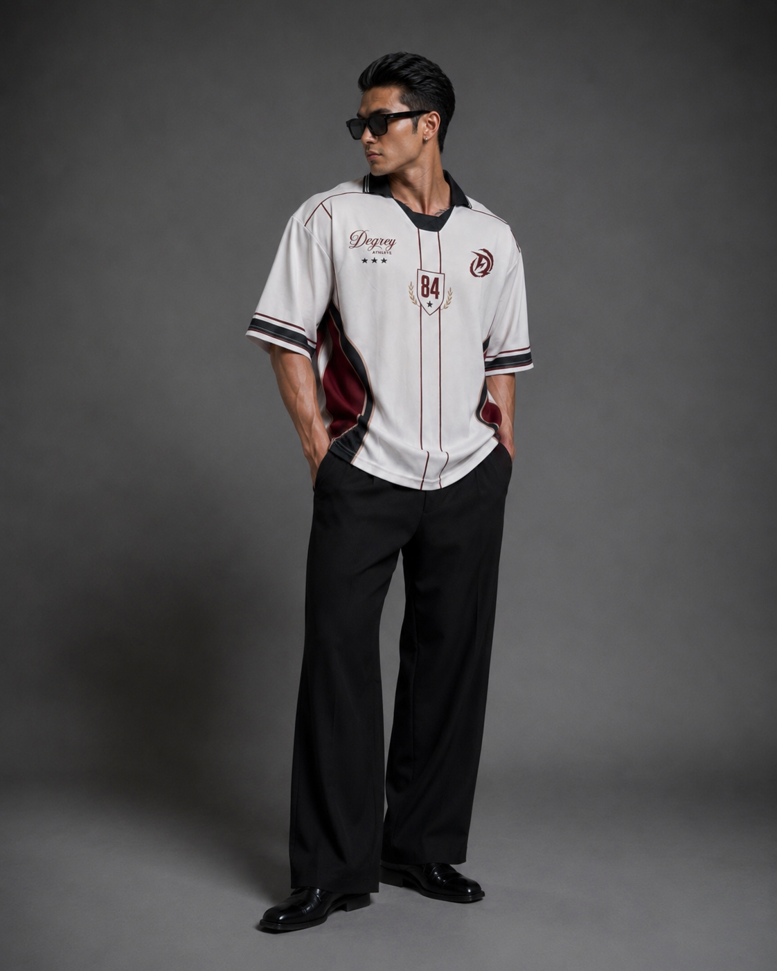  Áo Polo màu Kem Đỏ Degrey Athlete Wave - POLOWAVEKEM 