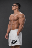  Quần Degrey màu TRẮNG vải dù thêu Big D thể thao 2 lớp - QDUBIGDTRA 