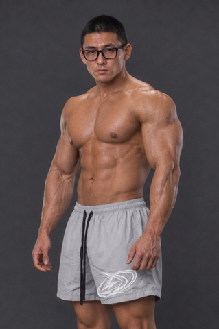  Quần Degrey màu XÁM vải dù thêu Big D thể thao 2 lớp - QDUBIGDXAM 