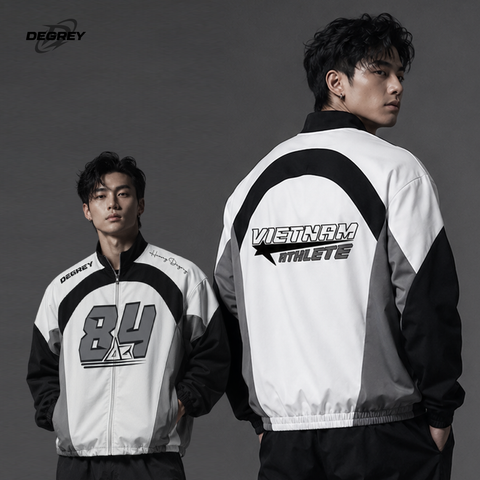  Jacket Degrey áo khoác dù thiết kế thời trang phong cách thể thao màu xám - JACKXAM 