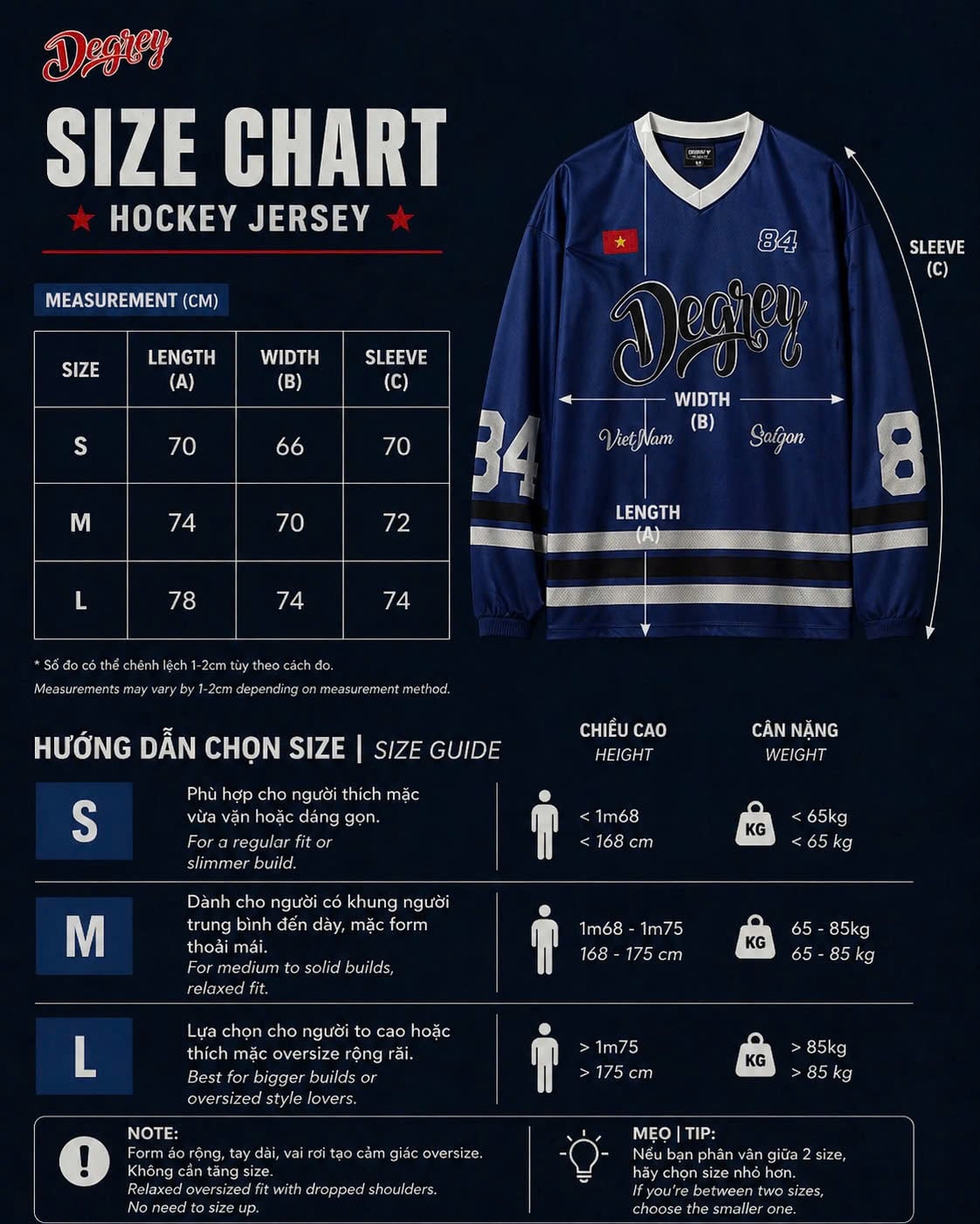  Áo thun tay dài Degrey Jersey long sleeve cổ tim in hình thời trang thể thao nam nữ màu xanh- JERLONGXANH 