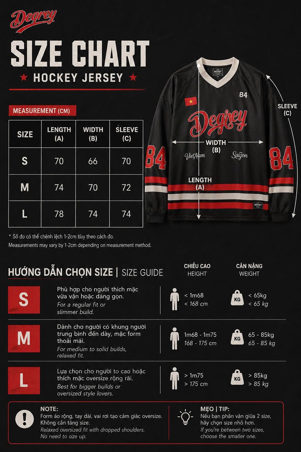  Áo thun tay dài Degrey Jersey long sleeve cổ tim in hình thời trang thể thao nam nữ màu đen- JERLONGD 