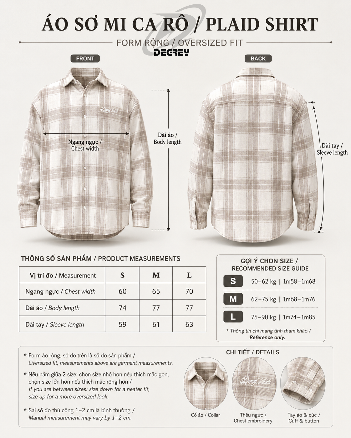  Áo Sơ Mi Degrey Flannel Shirt Athlete - FLAATH 