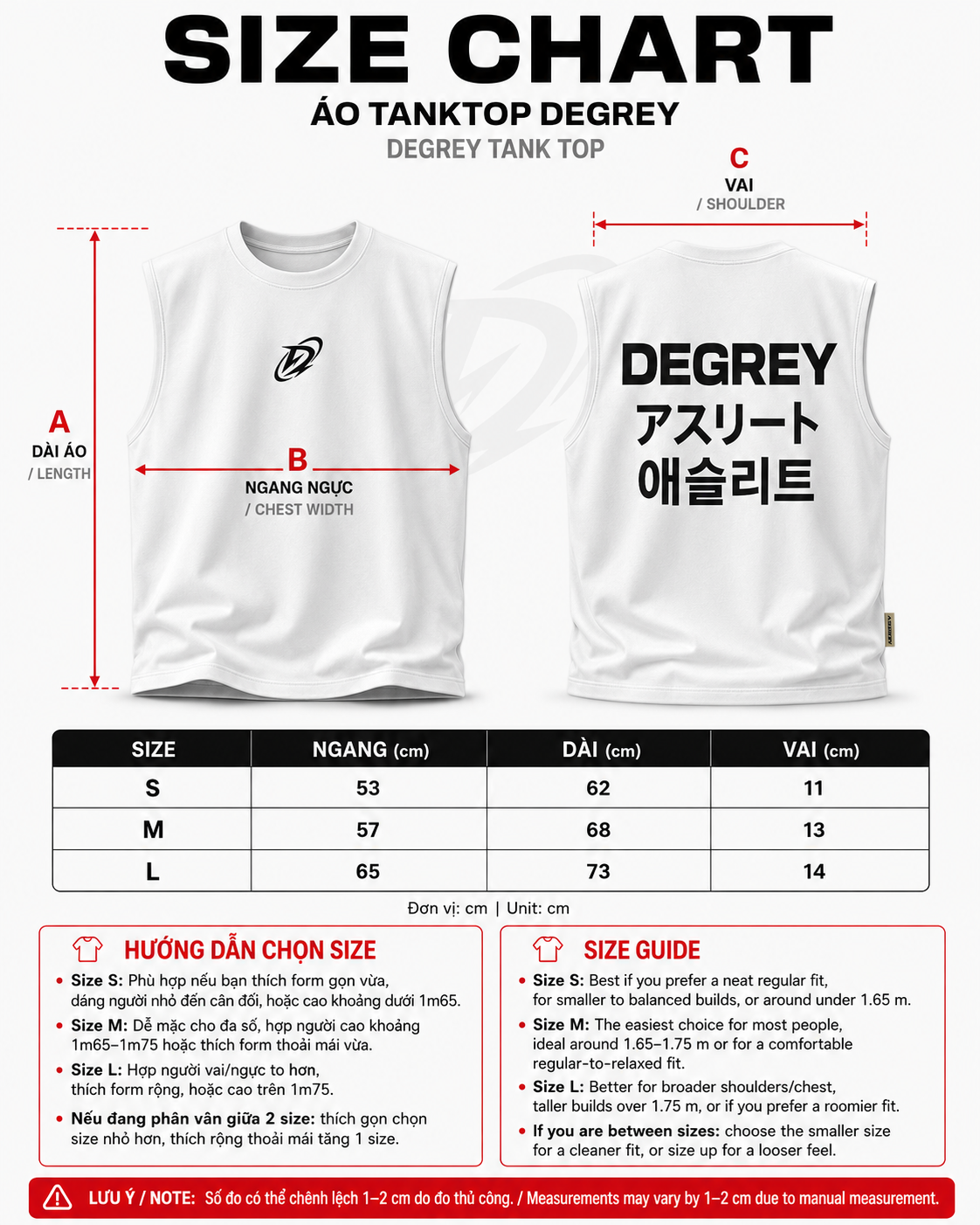  Degrey Korea Japan màu TRẮNG áo ba lỗ Tanktop Cotton - TANKJPKTRANG 