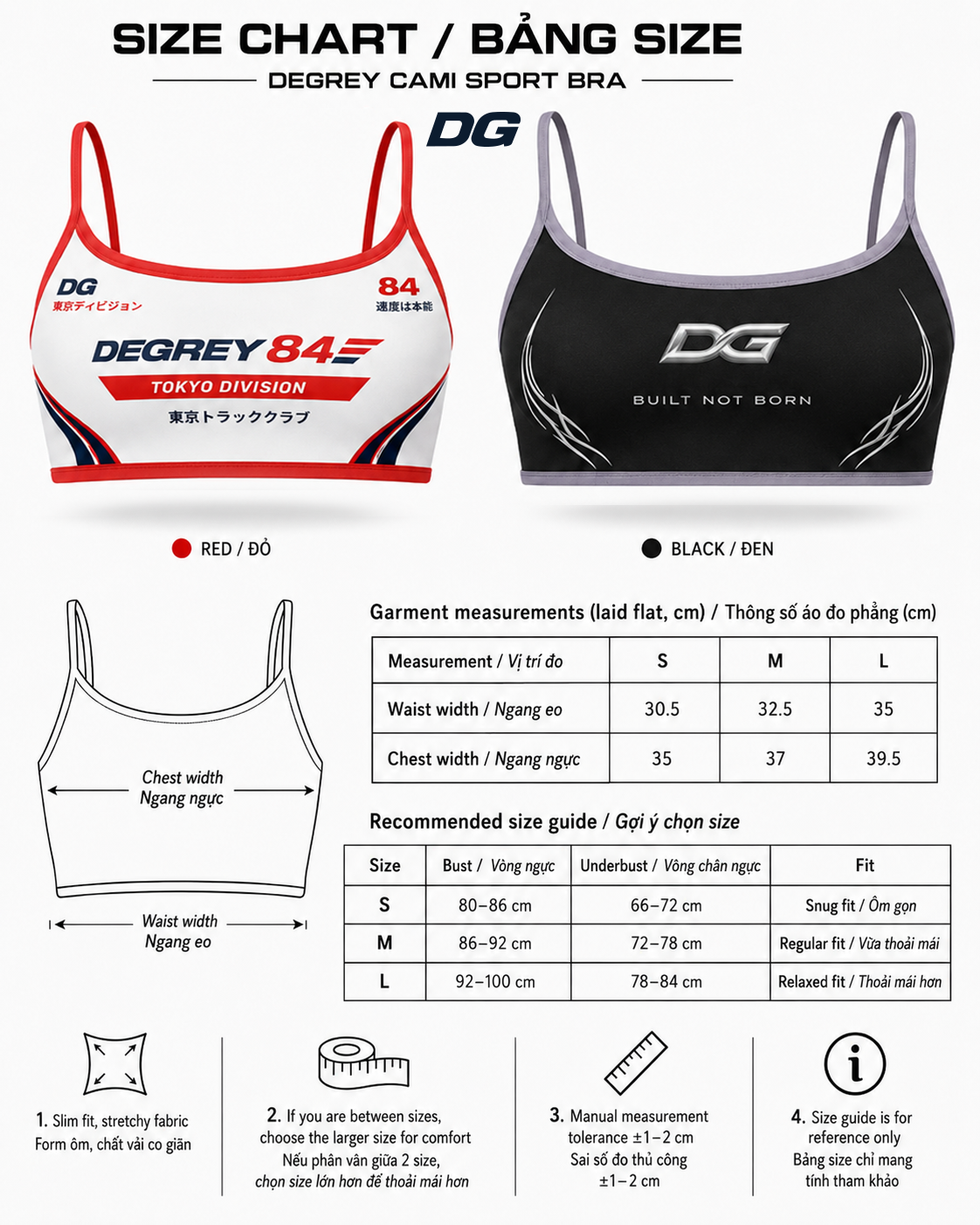 Áo Degrey Gym Sport Bra màu Trắng Đỏ thể thao - BRATRADO 