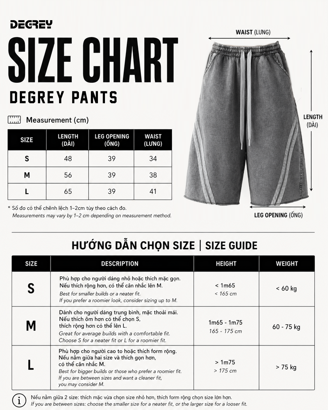  Quần lửng chân cua WAX XÁM Degrey short pant - SHOWAXXAM 