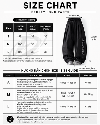  Quần Dài Degrey màu ĐEN Long Pants Micro Poly Thêu Athelete - PAMICRO 