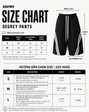  Quần lửng chân cua ĐEN sọc KEM Degrey short pant - SHODENSOCKEM 