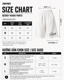  Quần lửng Kaki TRẮNG Degrey short Kaki pant New Logo D - SOKAKITRANG 