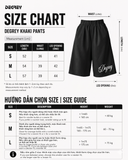  Quần lửng Kaki Đen Degrey short Kaki pant New Logo D - SOKAKIDEN 