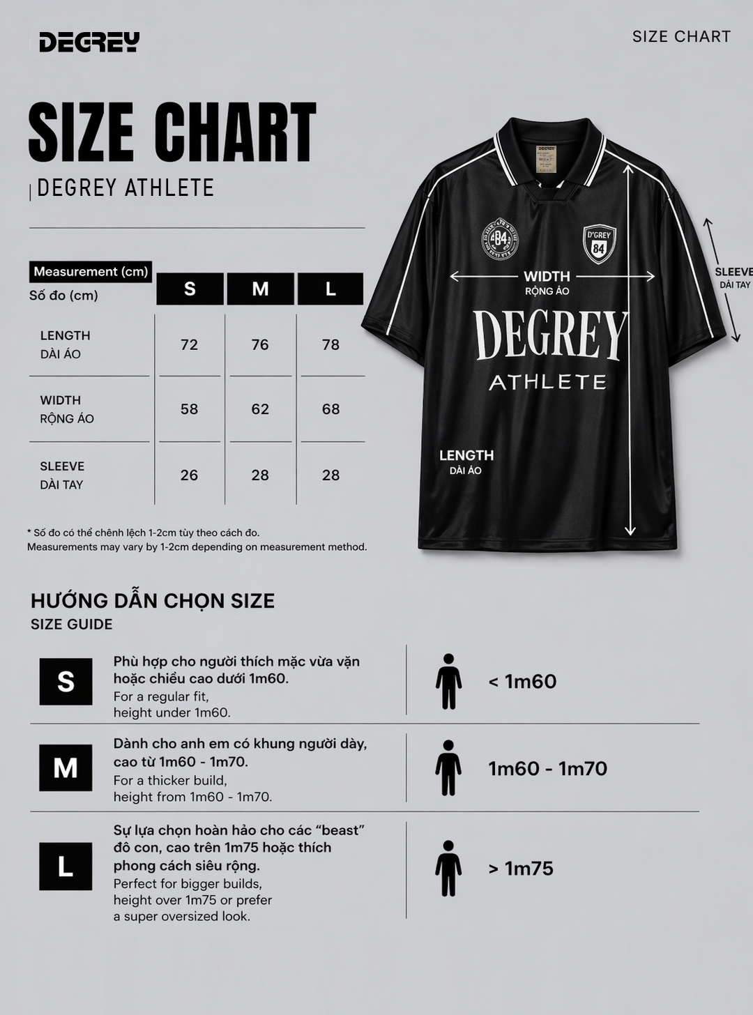  Áo Polo màu đen Degrey Athlete - POLOATHDEN 