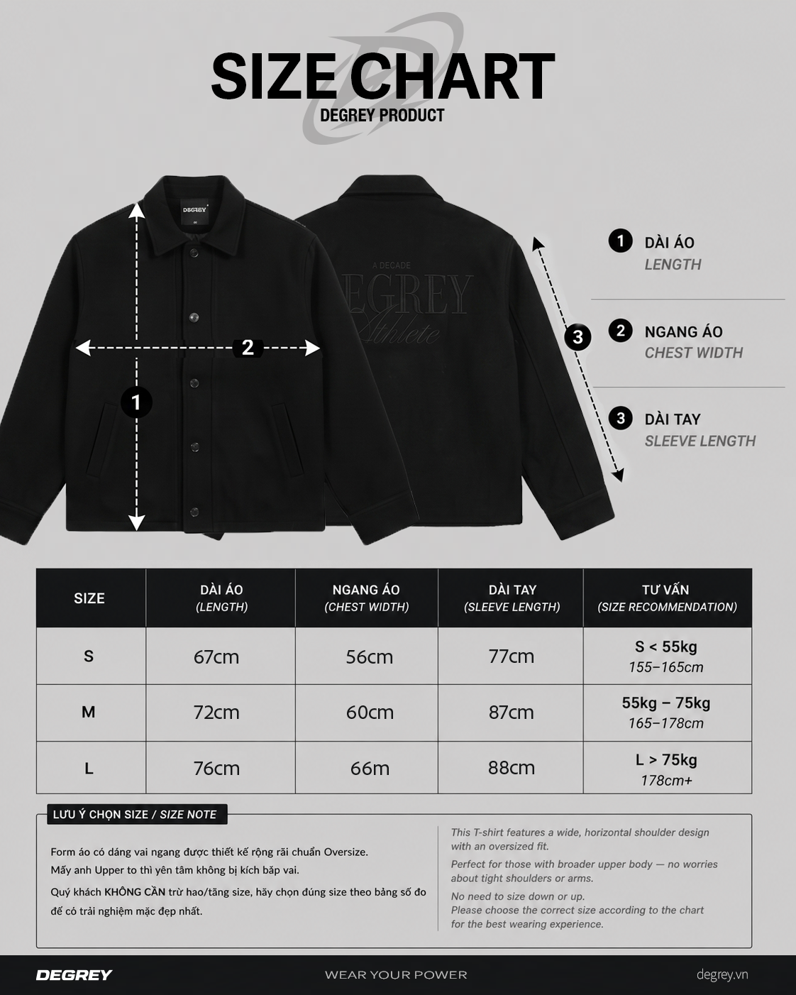  Áo Khoác Degrey màu ĐEN Jacket Vest Decade Athlete - JKDECADE 