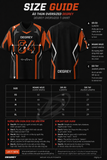 Áo thun Degrey Jersey Striker 84 cổ tim màu cam in hình thời trang thể thao - JERSTRIC 