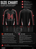  Áo thun tay dài màu đen Degrey Jersey long sleeve cổ tim thời trang thể thao Flexible x3 color - FLEXDEN 