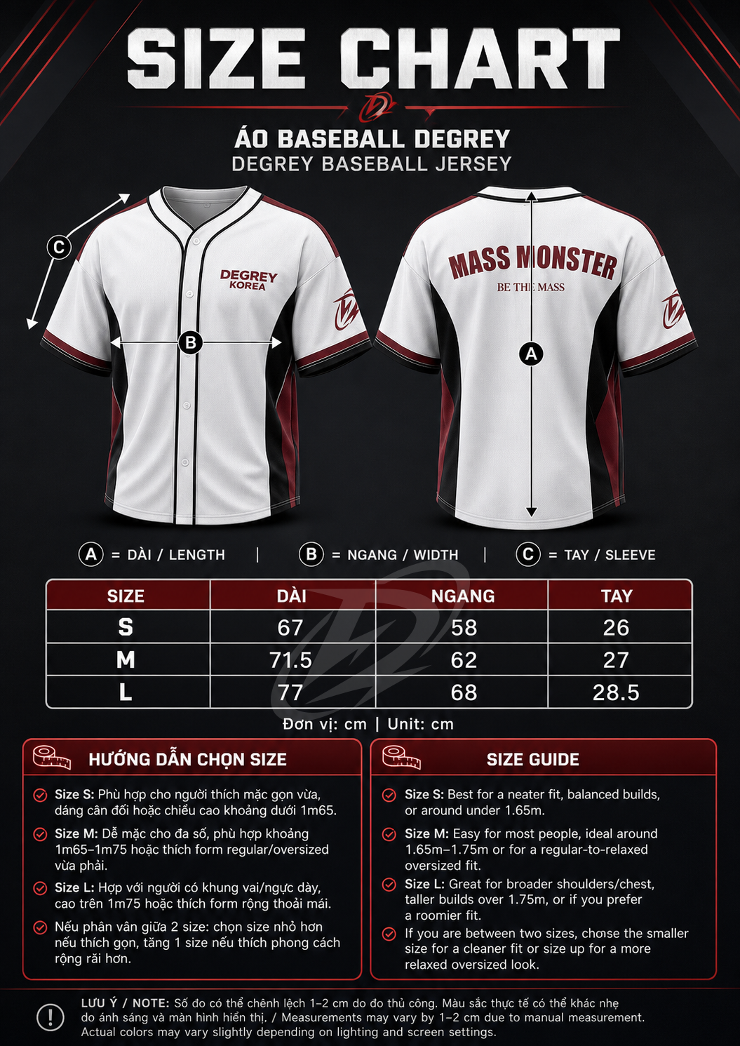  Degrey Korea MASSMONSTER Áo Khoác Jersey Baseball - BASEMASS 