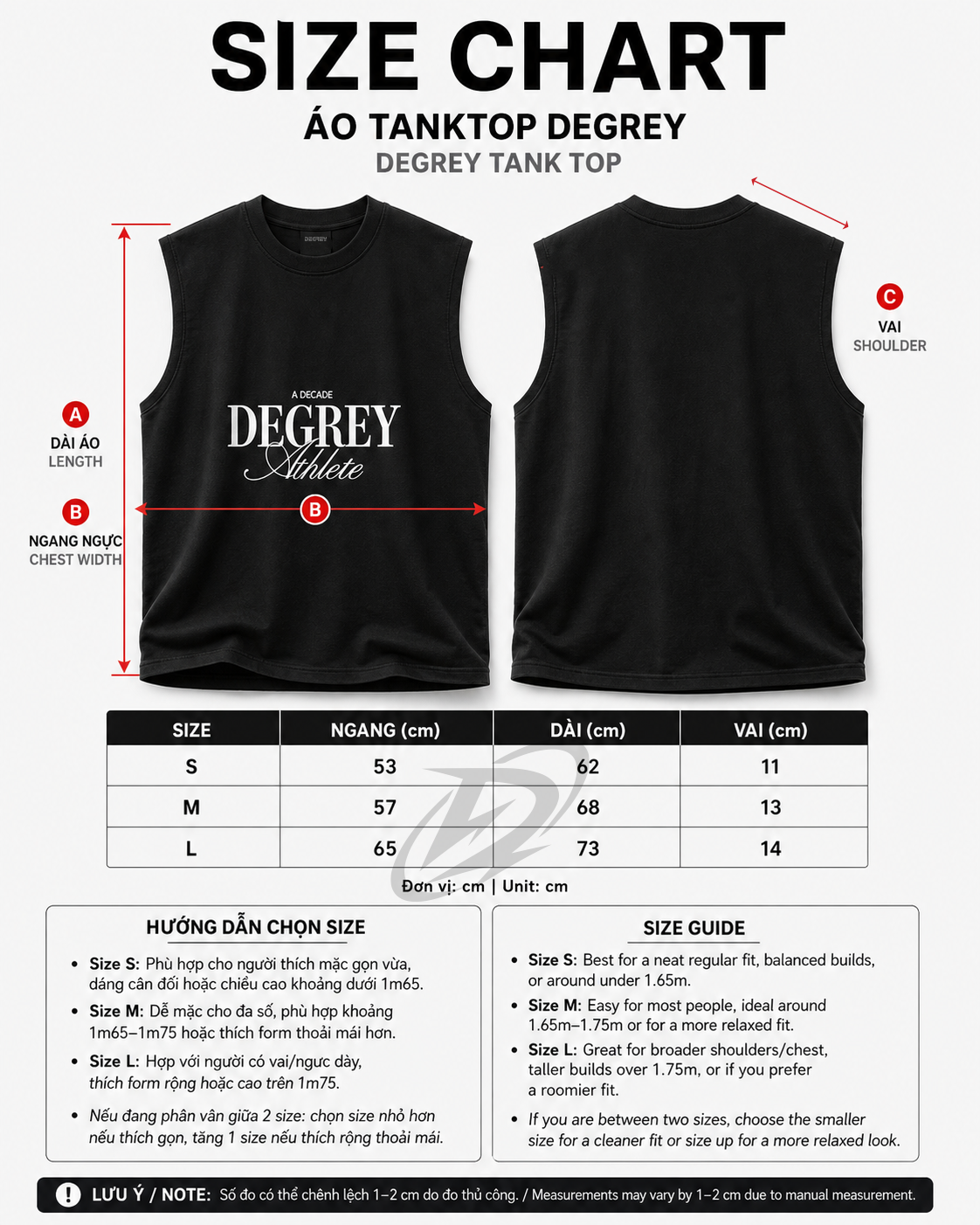  Degrey Áo ba lỗ Tank Top DECADE màu ĐEN - TANKDECADE 
