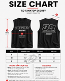  Degrey NATTY áo ba lỗ Tanktop Cotton màu ĐEN - TANKNATTY 