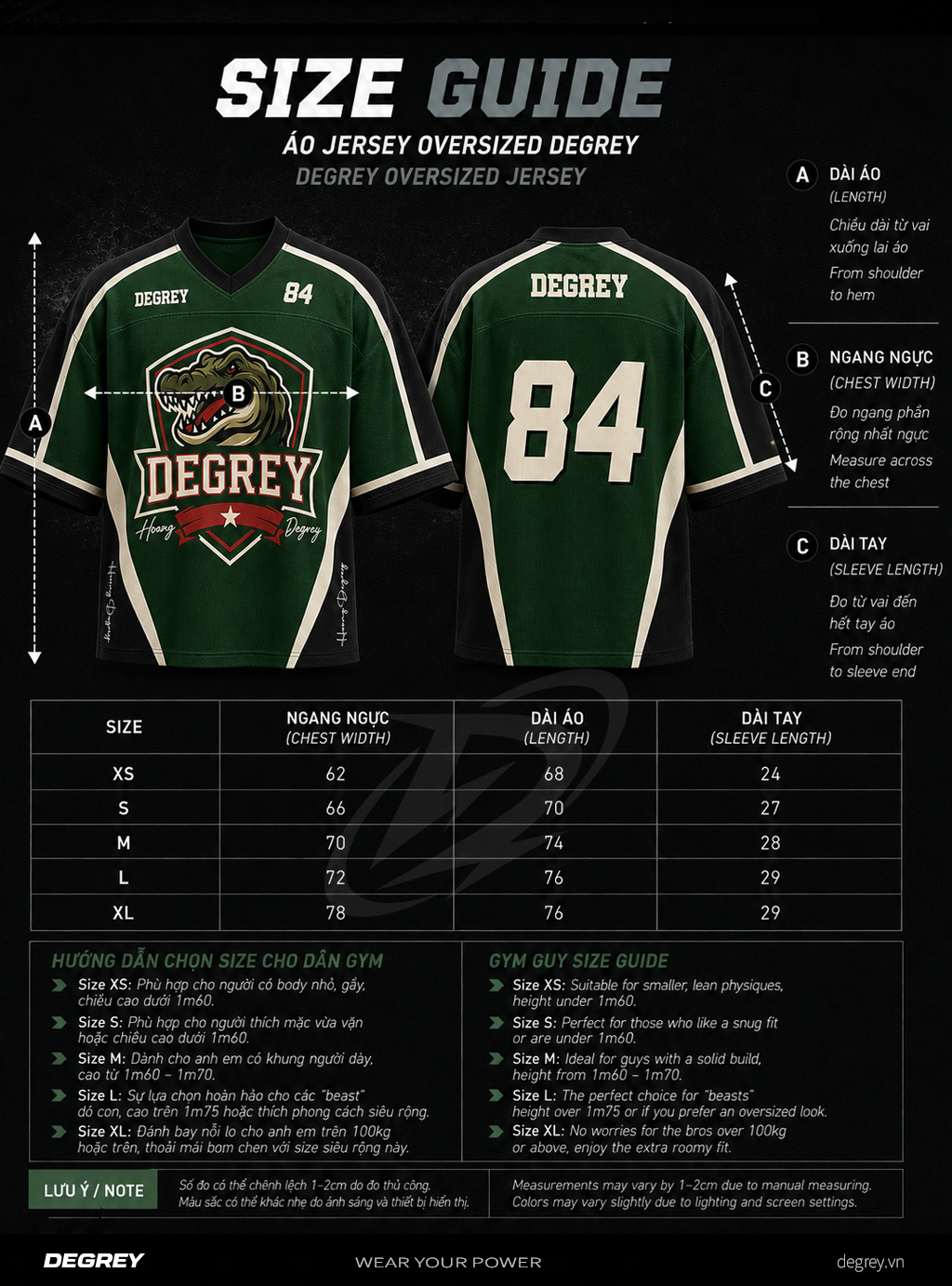  Áo thun thể thao màu xanh Degrey Jersey Rex 84 cổ tim - JERREX 