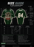  Áo thun thể thao màu xanh Degrey Jersey Rex 84 cổ tim - JERREX 