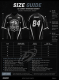  Áo thun thể thao màu ĐEN Degrey Jersey Rex 84 cổ tim - JERREXDEN 