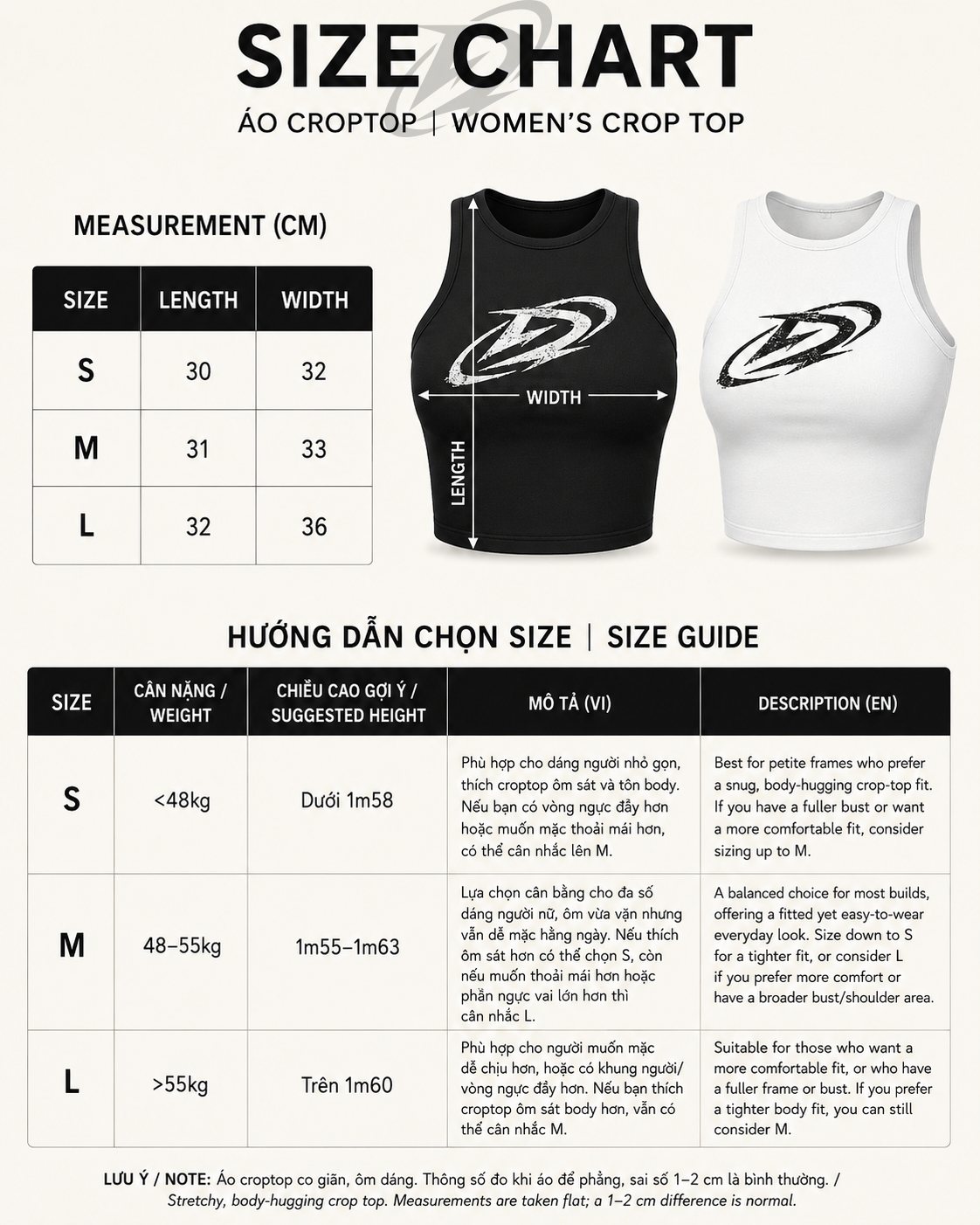  Áo Degrey Crop Tank màu ĐEN New Logo - CROPDEN 