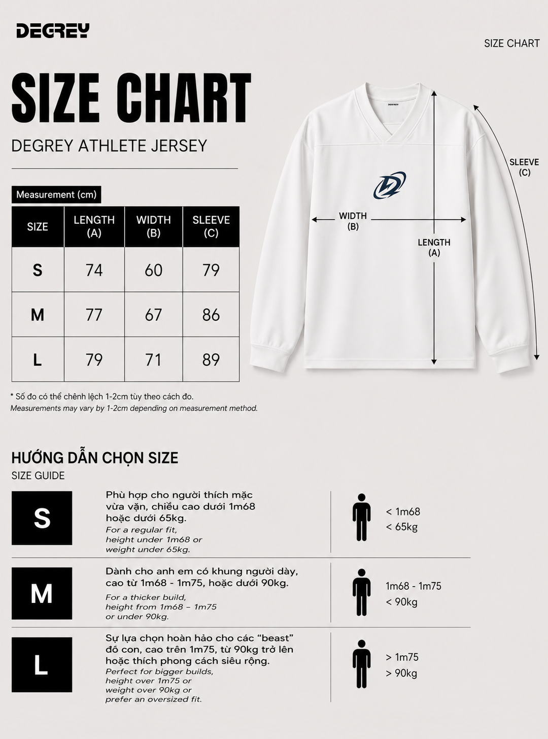  Áo Sweater Degrey Athlete màu trắng xanh Poly - SWETRAXA 