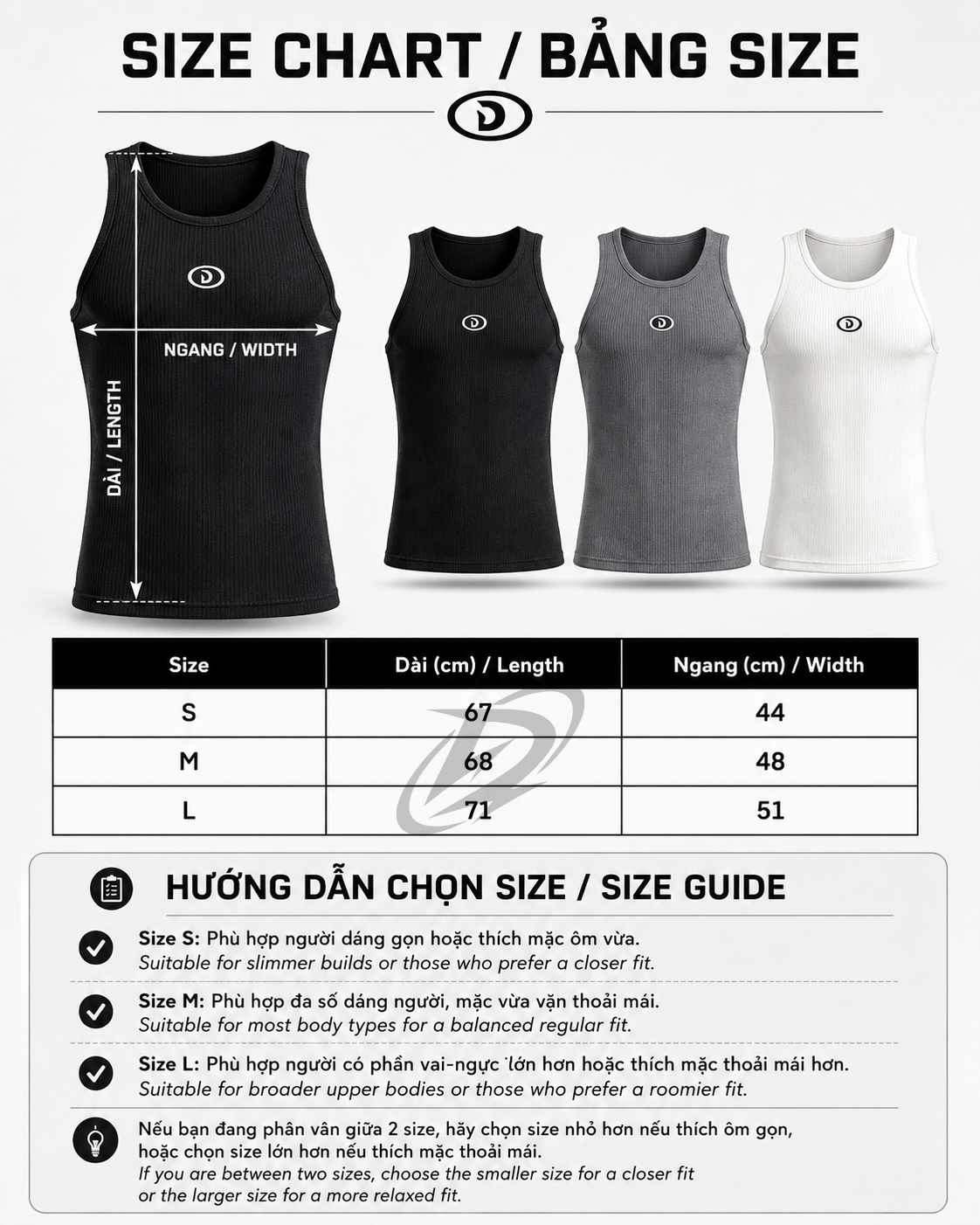  Áo Ba Lỗ Degrey Thun Gân màu XÁM TankTop Rib - TANKRIBXAM 