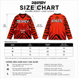  Áo thun tay dài màu CAM TIGER Degrey Jersey long sleeve cổ tim thời trang thể thao - LONGTIGER 