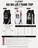  Áo ba lỗ Degrey Tanktop màu đen Big Logo D thể thao - TANKBIGD 