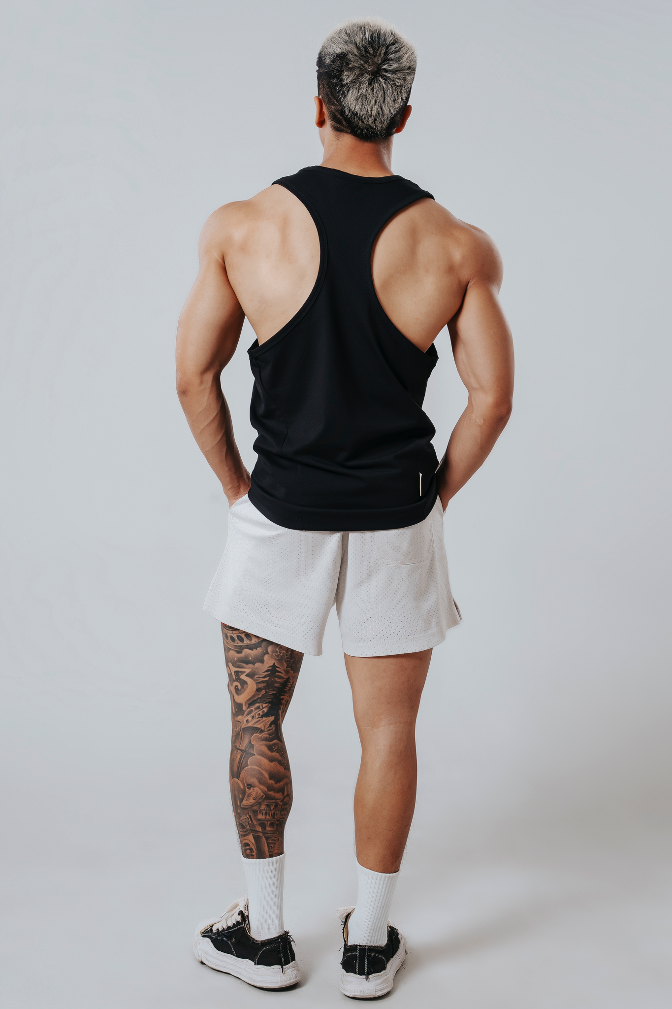  Áo Tank Top Degrey ĐEN Cotton 4 chiều New Logo SIZE S - TANKNEWLOGODEN 