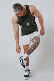  Áo Tank Top Degrey GREEN Cotton 4 chiều New Logo SIZE S - TANKNEWLOGOGREEN 