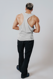  Áo Tank Top Degrey XÁM Cotton 4 chiều New Logo - TANKNEWLOGOXAM 