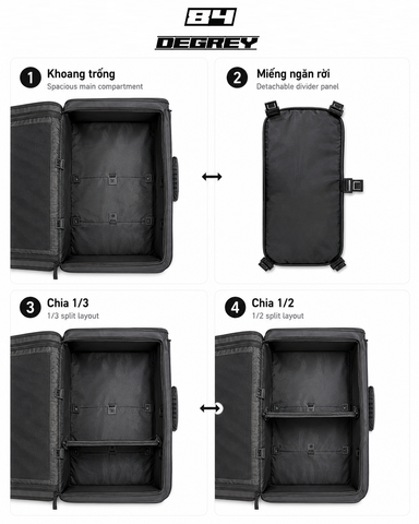  Balo Degrey Powerload Black Tarpaulin 900D - TAPOWD 