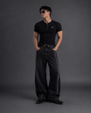  Áo Thun Degrey Rib Henley Black - HENLEYBLACK 