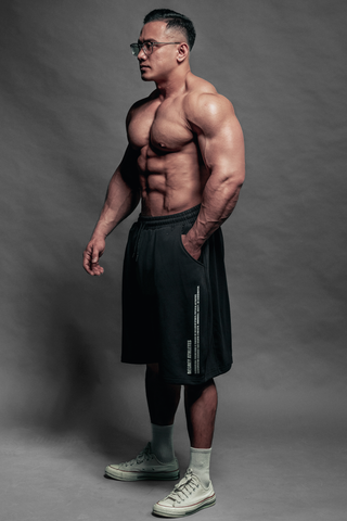  Quần lửng chất liệu chân cua Degrey short pant thiết kế thời trang nam nữ màu đen - SHOPAD 